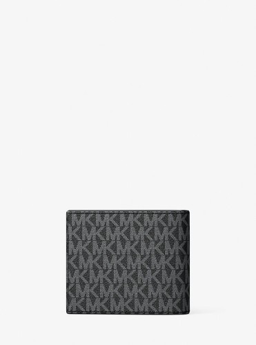 Michael Kors portfel billfold czarny gunmetal