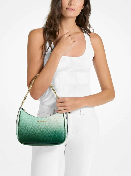 Michael Kors mała torebka zielony gradient monogram