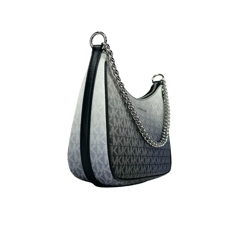 Czarna torebka Michael Kors na ramię z monogramem MK