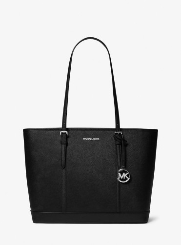Michael Kors Jet Set Travel Large czarna torba damska ze skóry saffiano