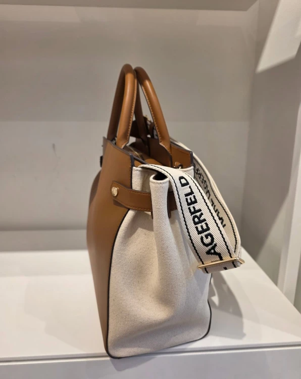 Karl Lagerfeld Ikon MD Tote Canvas duża torebka damska A4