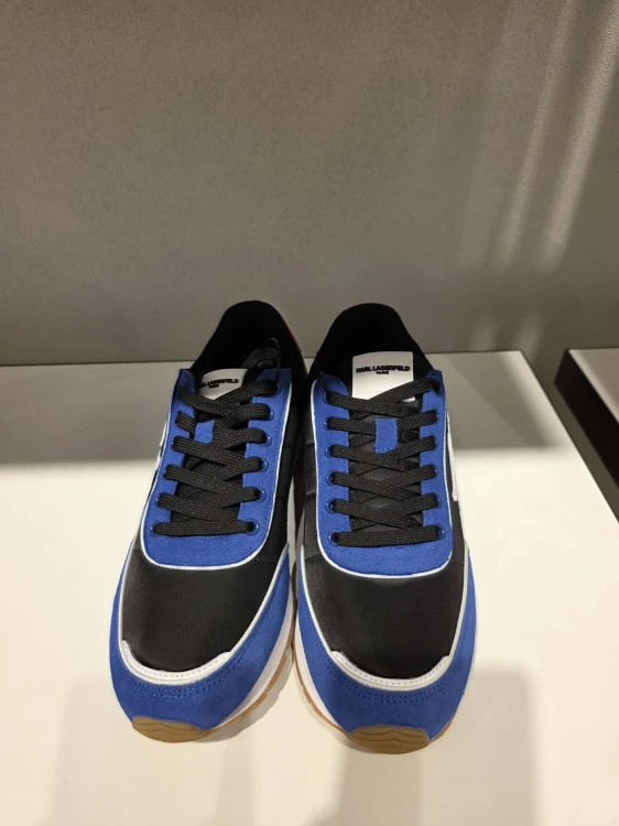 Buty Karl Lagerfeld męskie runner kolor black blue red