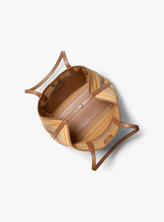 michael kors torba na ramię beżowa