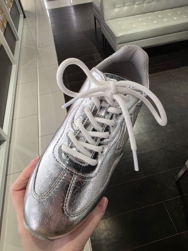 Sneakersy Michael Kors Essex Trainer – Silver - Obuwie