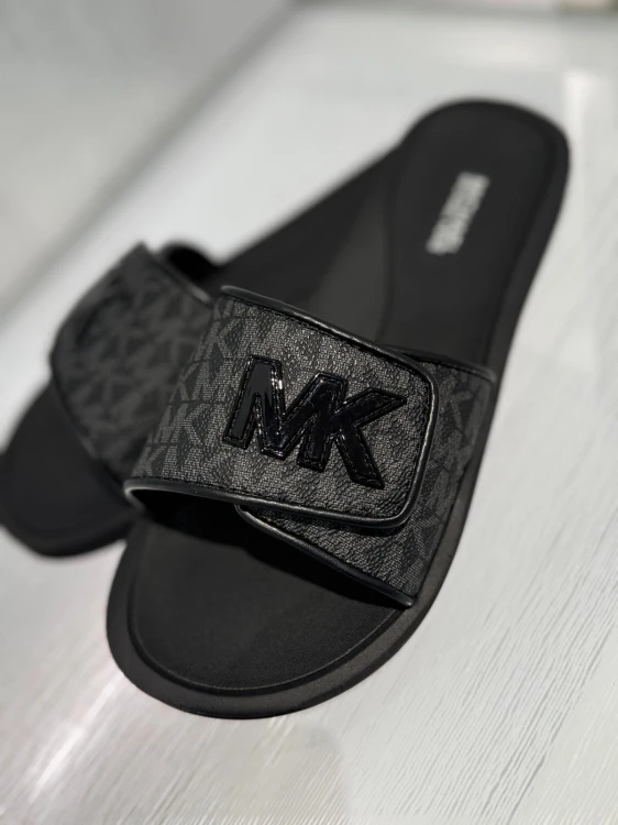Klapki Brown Palmer Slide Black Monogram.jpeg