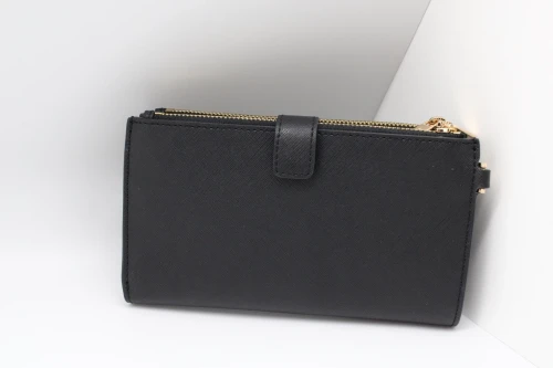 Michael Kors Portfel Double Zip Black / Gold