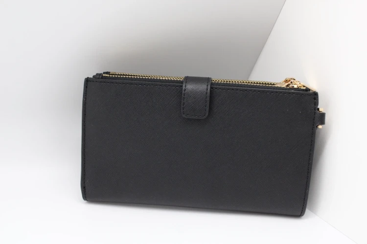 Michael Kors Portfel Double Zip Black / Gold