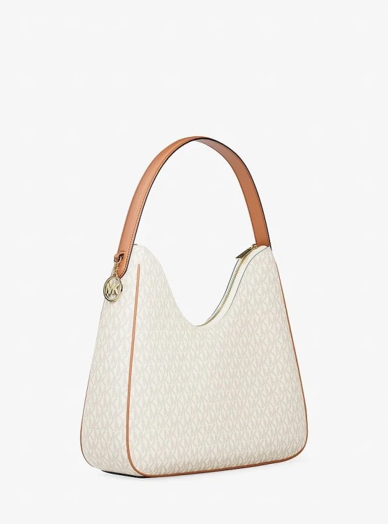 Michael Kors duża torebka shopperka Vanilla Logo-Print Canvas 35F5G5ZL6B
