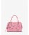 Michael Kors Small Marilyn pink floral applique leather bag