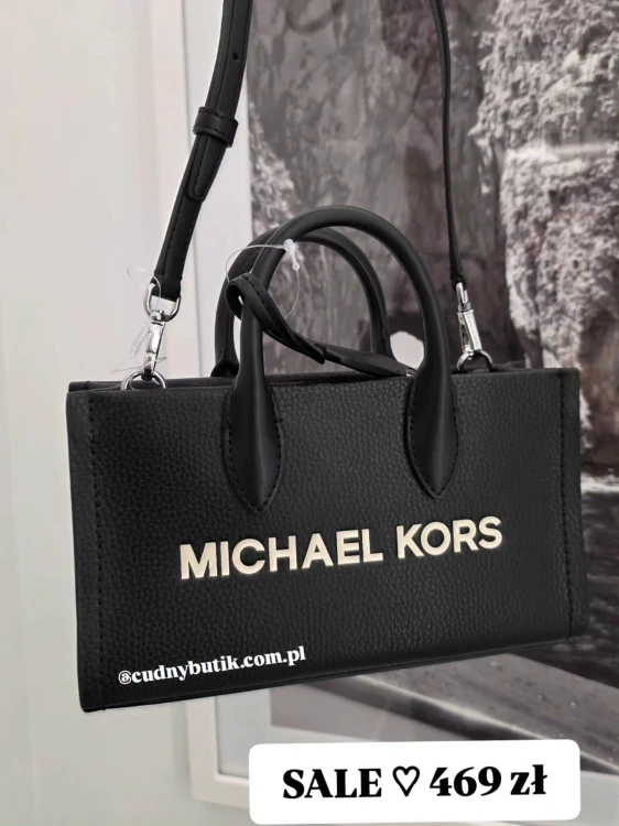 Michael Kors Mirella Small Crossbody Bag Black / Silver