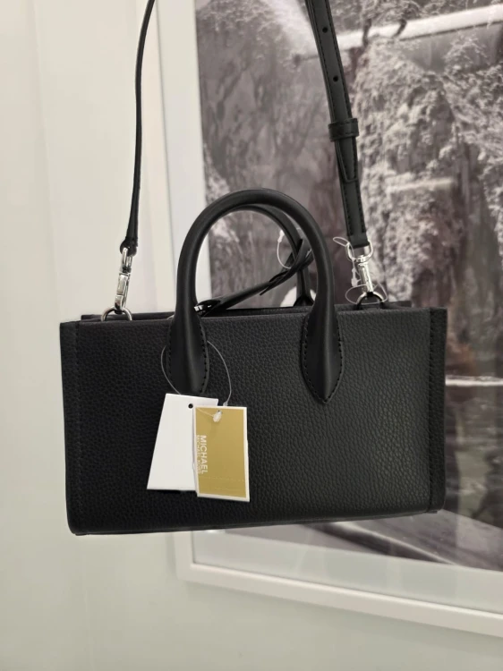 Michael Kors Mirella Small Crossbody Bag Black / Silver