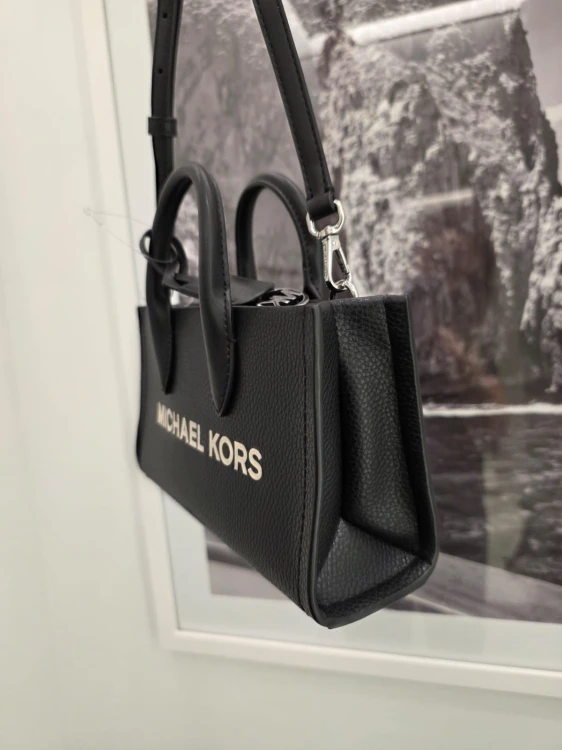 Michael Kors Mirella Small Crossbody Bag Black / Silver