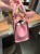 Michael Kors Small Marilyn pink floral applique leather bag