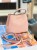 Michael Kors Pratt Small Bucket Shoulder - Powder Blush Monogram