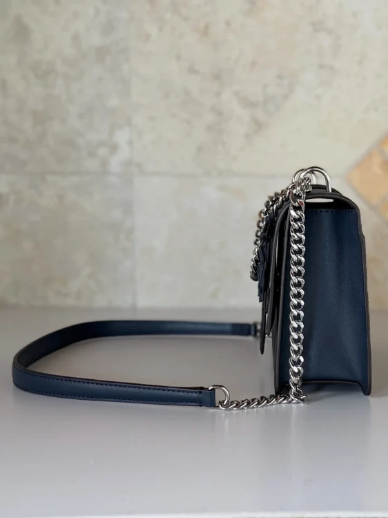 Michael Kors GREENWICH Medium Shoulder Bag Navy Floral