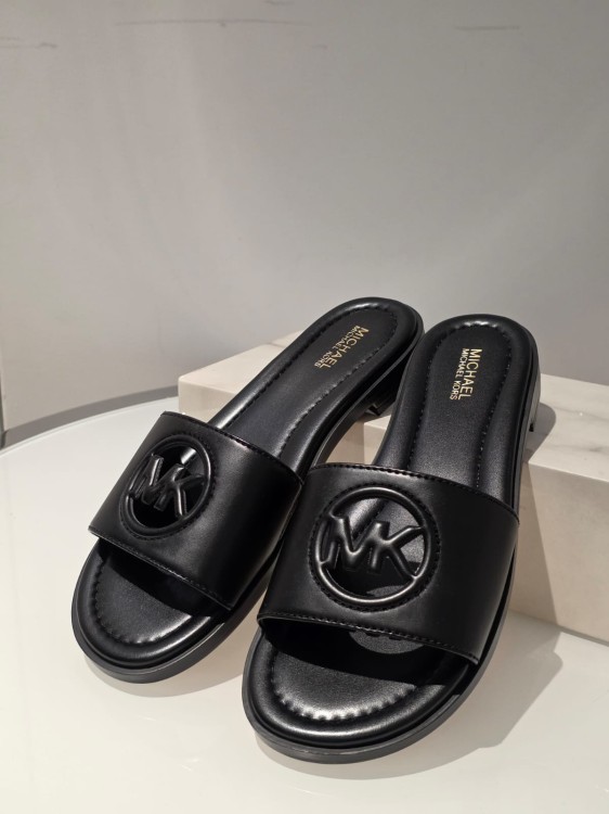 michael-kors-black-leather-slide-sandals-mk-logo.jpg