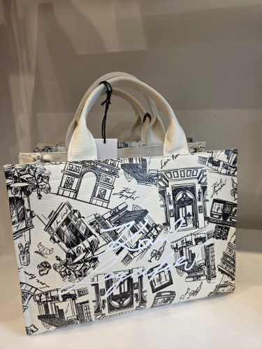 Karl Lagerfeld Love From Paris Tote – torba canvas Paris print
