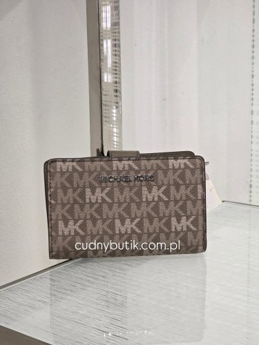 Michael Kors Portfel Bifold Mushroom Monogram Canvas