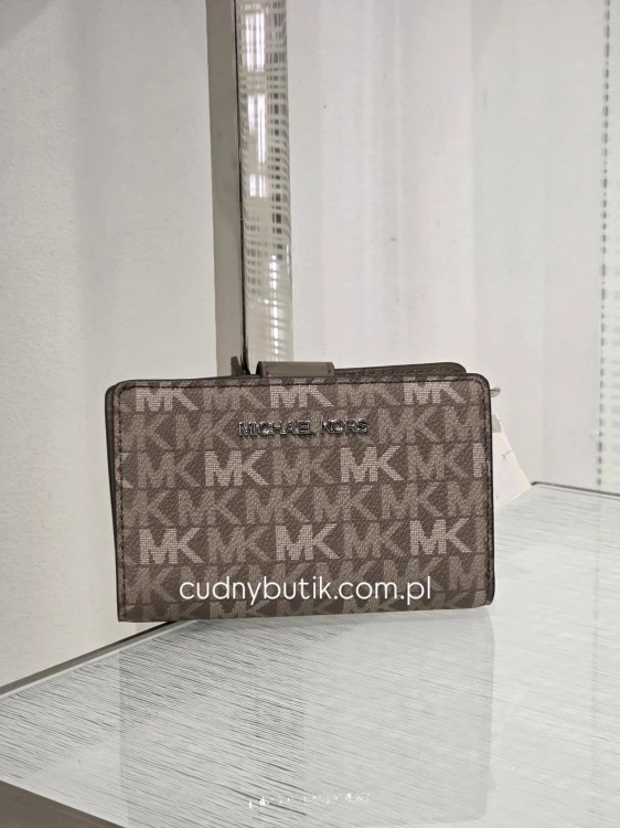 Michael Kors Portfel Bifold Mushroom Monogram Canvas