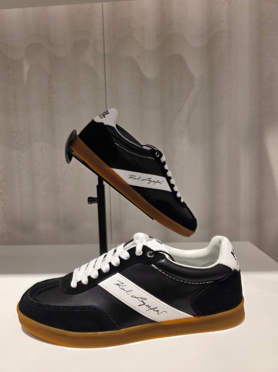 Karl Lagerfeld Kandidate Signature sneakers damskie skóra naturalna
