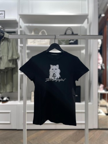 Karl Lagerfeld t-shirt damski karl oryginalny t-shirt