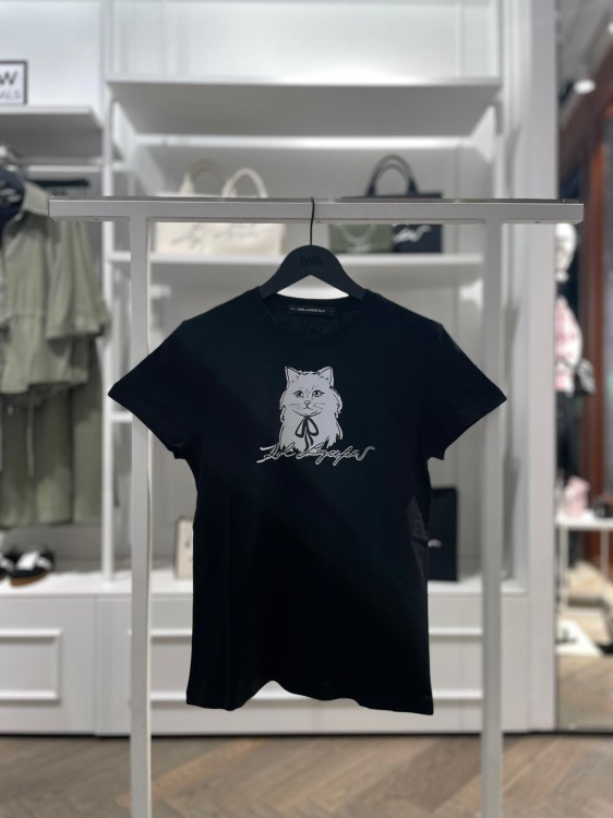 Karl Lagerfeld t-shirt damski karl oryginalny t-shirt