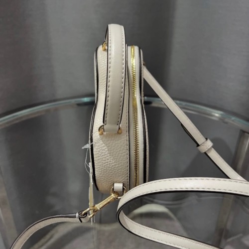 Michael Kors Jet Set Small Heart Light Cream torebka damska skórzana