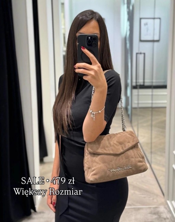 KURL Suede Shoulder Bag